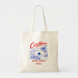 Tote Bag Nom de famille personnalisé Vacances d'été des Car