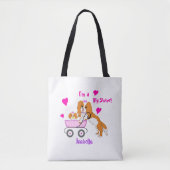 Tote Bag Nom de grande sœur Cavalier King Charles Spaniel (Devant)
