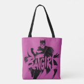 Tote Bag Nom de la brosse d'encre Batgirl (Dos)