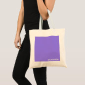 Tote Bag Nom de la couleur violette de Jacaranda (Devant (produit))