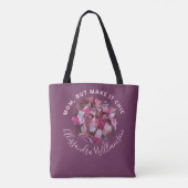 Tote Bag Nom de la maman personnalisée Inspiration Funny Bo (Dos)