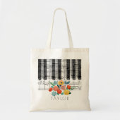 Tote Bag nom de la musique florale boho (Devant)