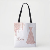 Tote Bag Nom de la robe rose d'or (Devant)