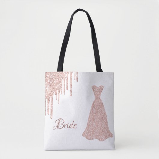 Tote Bag Nom de la robe rose d'or (Devant)