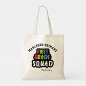 Tote Bag Nom de l'école personnalisée Équipe d'enseignants (Dos)