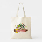 Tote Bag Nom de l'enseignant fleur sauvage, Enseignant pers (Dos)