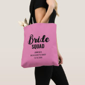 Tote Bag Nom de l'escouade de la mariée Shower de mariage e (De près)
