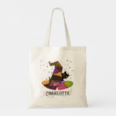 Tote Bag Nom de l'Halloween de la surface composée du Casqu (Dos)