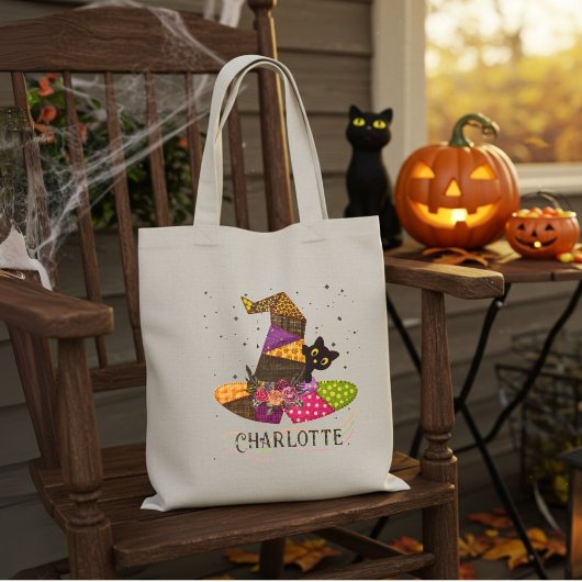Tote Bag Nom de l'Halloween de la surface composée du Casqu