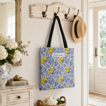 Nom de motif botanique citron bleu vintage