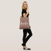 Tote Bag Nom de script personnalisé : Enterrement de vie de (Sur le modèle)