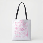 Tote Bag Nom de travail de la princesse Pilates stylée et a (Devant)