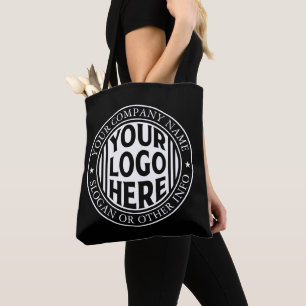 Tote Bag Nom d'entreprise minimal et logo de marque personn