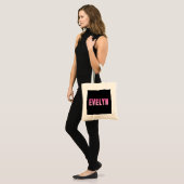 Tote Bag Nom d'Evelyn (Devant (modèle))