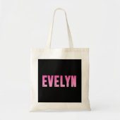 Tote Bag Nom d'Evelyn (Devant)