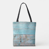 Tote Bag Nom du bateau nautique Ancre Bois rustique (Dos)