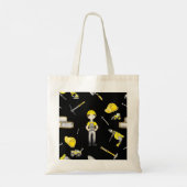 Tote Bag Nom du boite de camion de construction jaune migno (Dos)