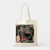 Tote Bag Nom du chat photo de chien de compagnie personnali (Dos)