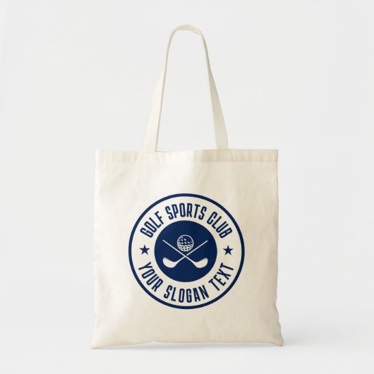 Tote Bag Nom du club de loisirs Navy BlueGolf (Devant)
