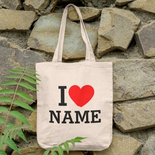 Tote Bag Nom du coeur