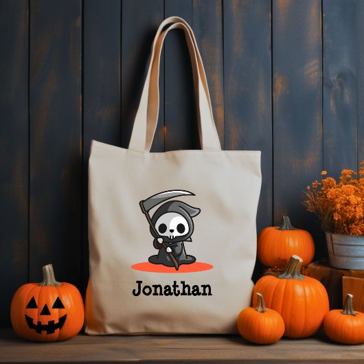 Tote Bag Nom du Fantôme de la fauche d'Halloween