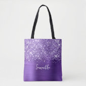 Tote Bag Nom du glamme d'améthyste pourpre (Devant)