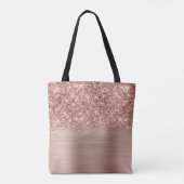 Tote Bag Nom du glamour or Rose Glitt (Dos)