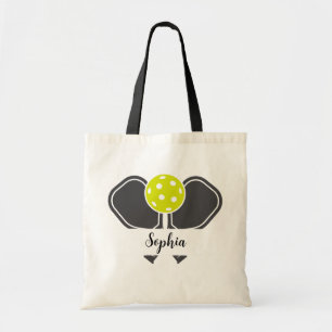 Tote Bag Nom du joueur de pickleball personnalisé Conceptio