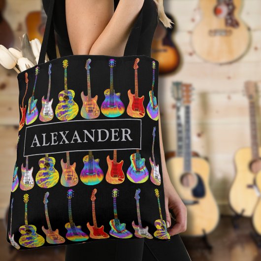 Tote Bag Nom du joueur guitariste Musique guitariste