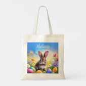 Tote Bag Nom du lapin de Pâques Brown (Dos)