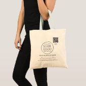 Tote Bag Nom du logo de l'entreprise Année Code QR de local (Devant (produit))