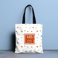 Nom du monogramme Aquarelle colorée Pointe de Polk