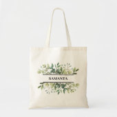 Tote Bag Nom du monogramme de la servante de Bridesmaid Bou (Devant)