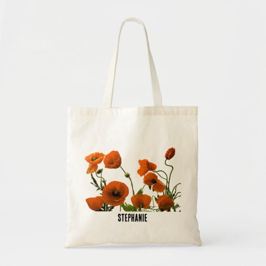 Tote Bag Nom du monogramme Floral Bridesmaid Mariage Don Fa (Devant)