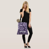 Tote Bag Nom du monogramme sur Camion violet | (Sur le modèle)