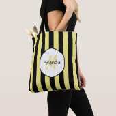 Tote Bag Nom du Motif et monogramme du coléoptère de concom (De près)
