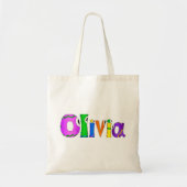 Tote Bag Nom du personnage de dessin "Olivia" (Devant)