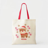 Tote Bag Nom du renne rouge mignon (Devant)