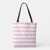 Tote Bag Nom du swag double coeur (Dos)