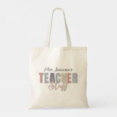 Tote Bag Nom Enseignant Stuff Enseignants Appréciation Cade (Dos)