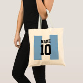 Tote Bag Nom et numéro personnalisés Argentine Indicateur (Devant (produit))