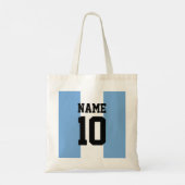 Tote Bag Nom et numéro personnalisés Argentine Indicateur (Dos)