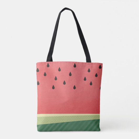 Tote Bag Nom fait sur commande délicieux de la pastèque | (Dos)