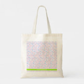 Tote Bag Nom floral pourpre personnalisé (Dos)