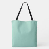 Tote Bag Nom, initiale et noire clé triée musique turquoise (Dos)