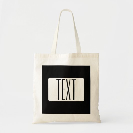 Tote Bag Nom moderne ou nom de marque modifiable pour l'ent (Devant)