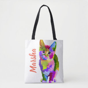 Tote Bag Nom modifiable personnalisable Contemporary Artsy 
