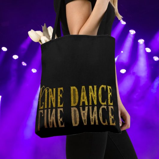 Tote Bag Nom or princesse de danse de ligne