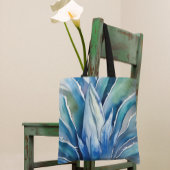 Tote Bag Nom ou texte personnalisé Blue Agave