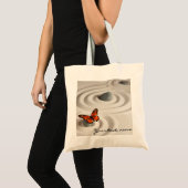 Tote Bag Nom ou texte, Zen Garden Monarch Butterfly (Devant (produit))